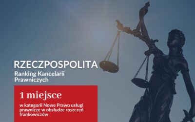 Ranking Kancelarii Prawniczych 2025 – 1 miejsce