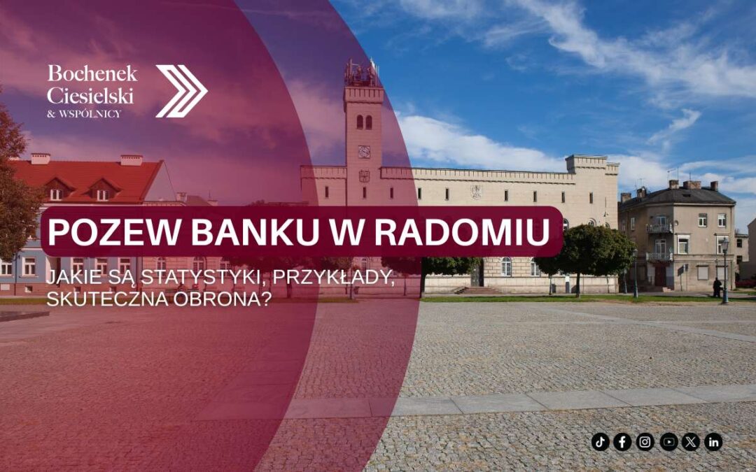 Stare miasto w Radomiu – reklama kancelarii Bochenek Ciesielski & Wspólnicy.