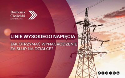 Linie wysokiego napięcia – jak otrzymać wynagrodzenie za słup na działce?
