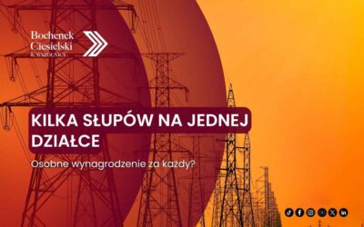 Kilka słupów na jednej działce – osobne wynagrodzenie za każdy?