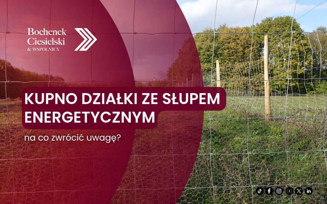 dzialka ze slupem energetycznym